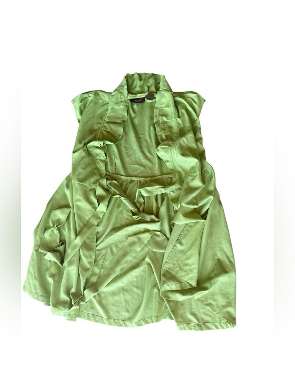 green chadwick’s kimono wrap dress